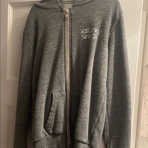 Gray Zip-Up Hoodie